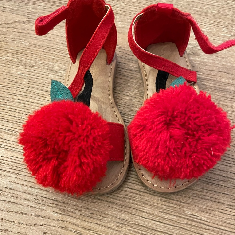 Cherry sandals- size 5